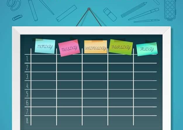 Study Timetable - Creating a Schedule for Effective Learning